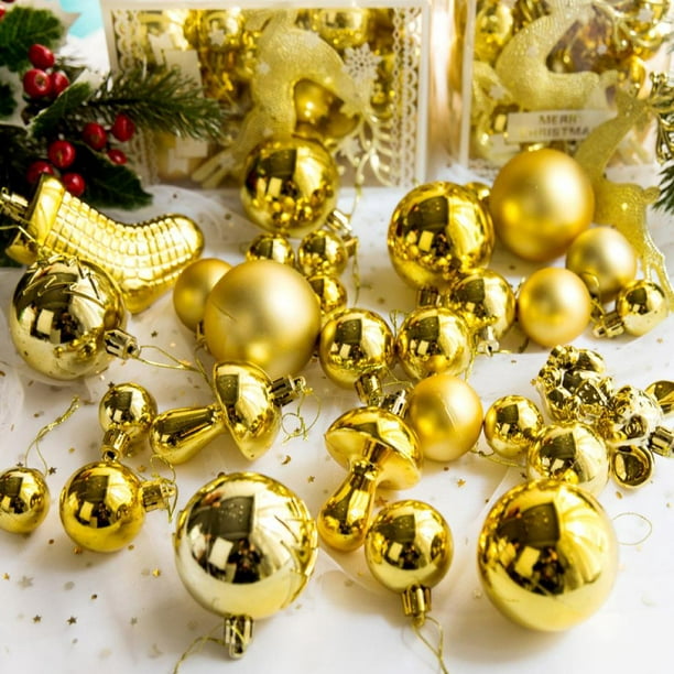 30pcs Christmas Drops Ornaments Festival Party Xmas Tree Wedding Hanging Decor